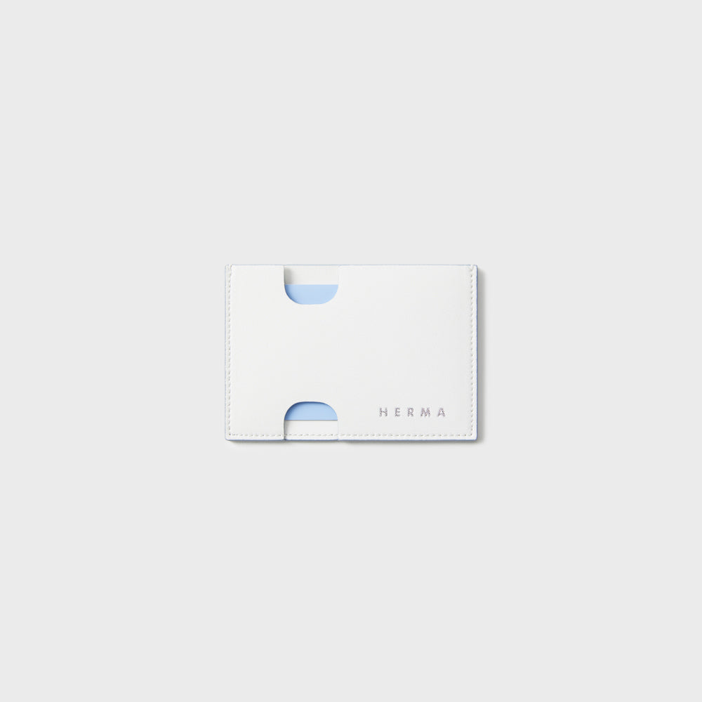 H Card Holder White Bluebell Edge